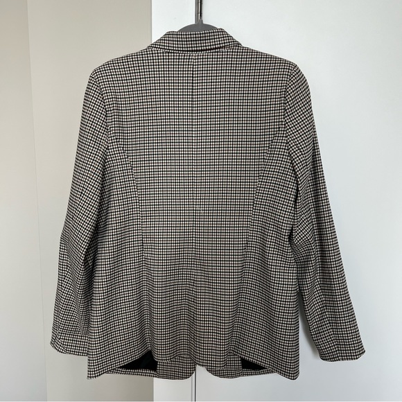 Plaid Shoulder Pad Blazer - Picture 2 of 4